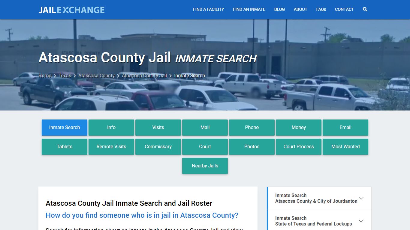 Inmate Search: Roster & Mugshots - Atascosa County Jail, TX