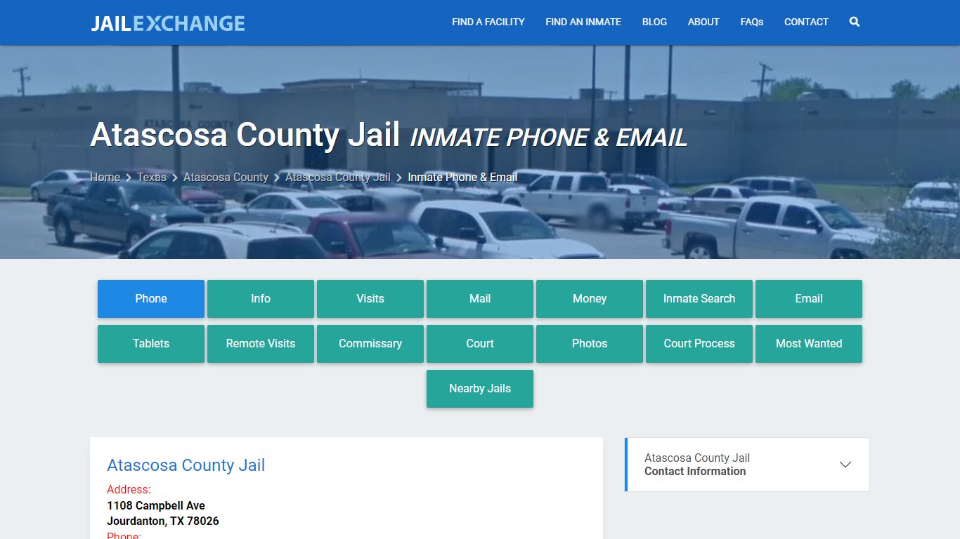 Inmate Phone - Atascosa County Jail, TX - Jail Exchange